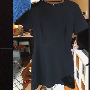 Topshop Black Short Sleeve Mini Dress - Small
